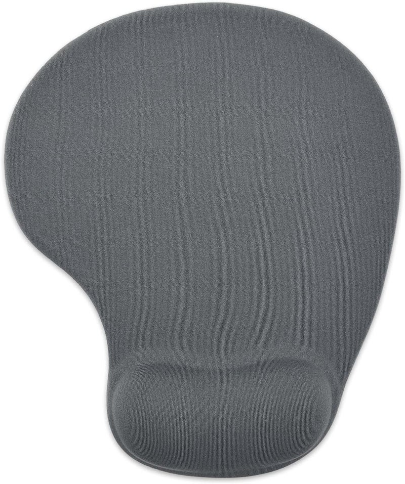 DemonChest Office Mousepad with Gel Wrist Support - Ergonomic Gaming Desktop Mouse Pad Wrist Rest - Design Gamepad Mat Rubber Base for Laptop Computer -Silicone Non-Slip Special-Textured Surface (09Dark Grey) - Image 1